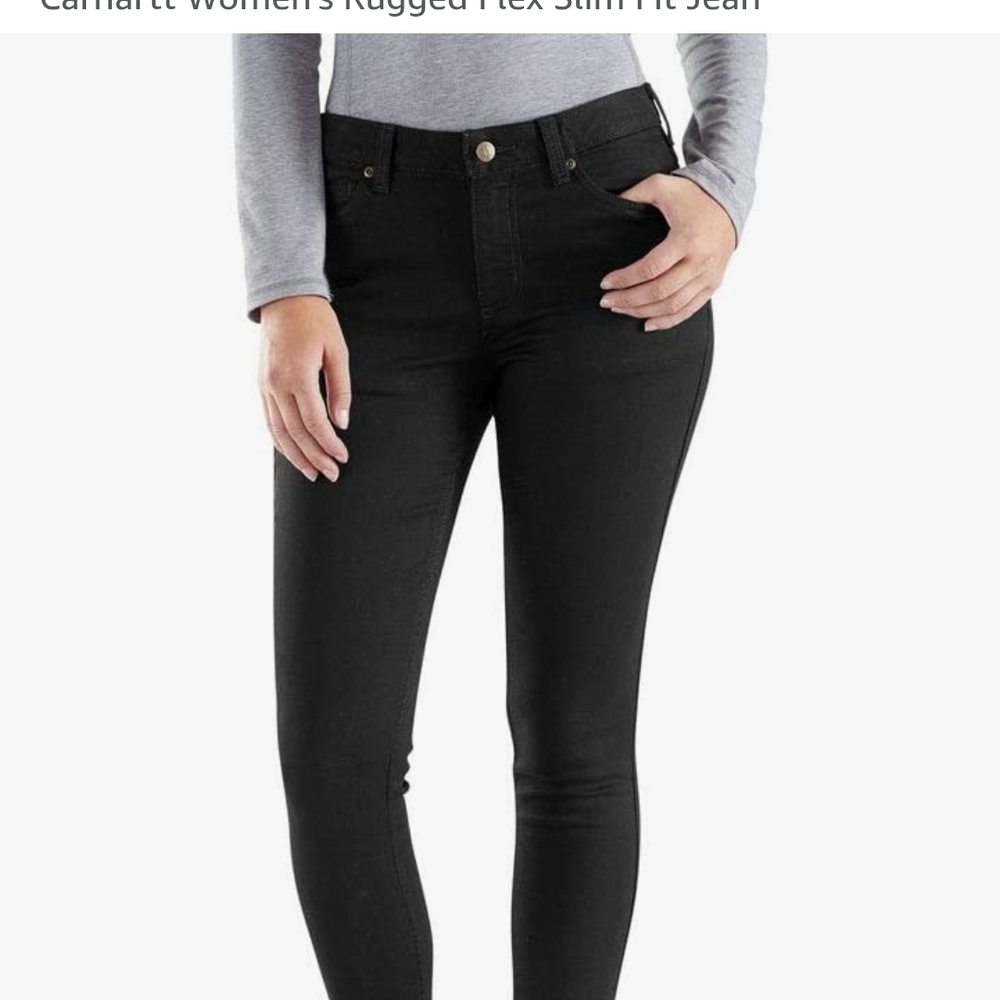 Carhartt Women's Black Rugged Flex Slim Fit Jeans
